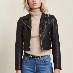 Reformation Locke Leather Jacket